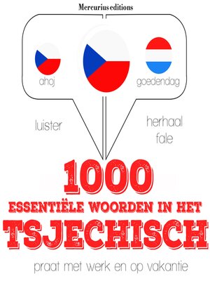 cover image of 1000 essentiële woorden in het Tsjechisch